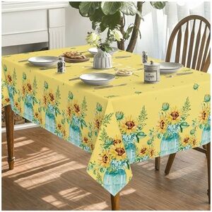 Beautiful Sunflower Tablecloth 60x104 Rectangular
